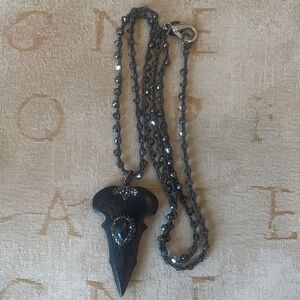 Beaded arrowhead necklace